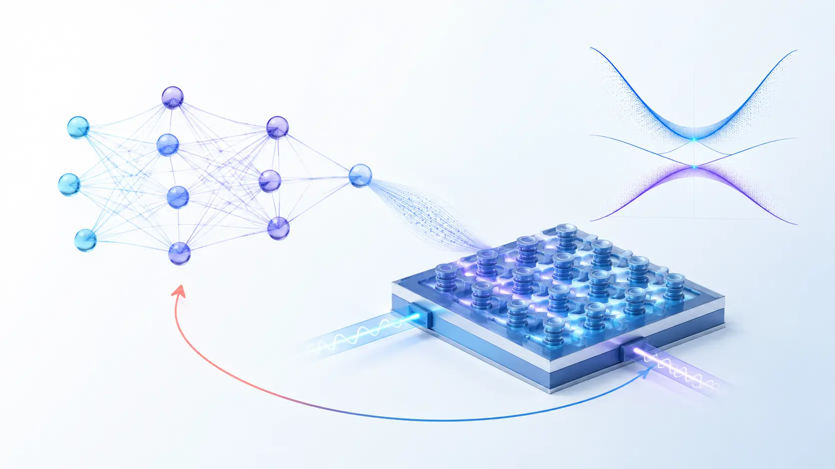 Compact illustration of AI-guided photonic inverse design