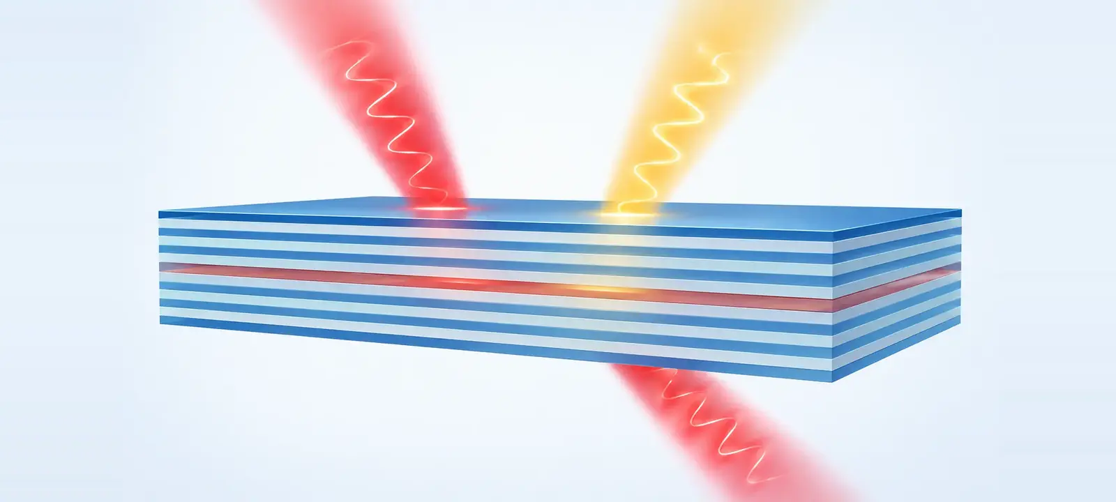 Compact pump–probe illustration of a planar polaritonic microcavity